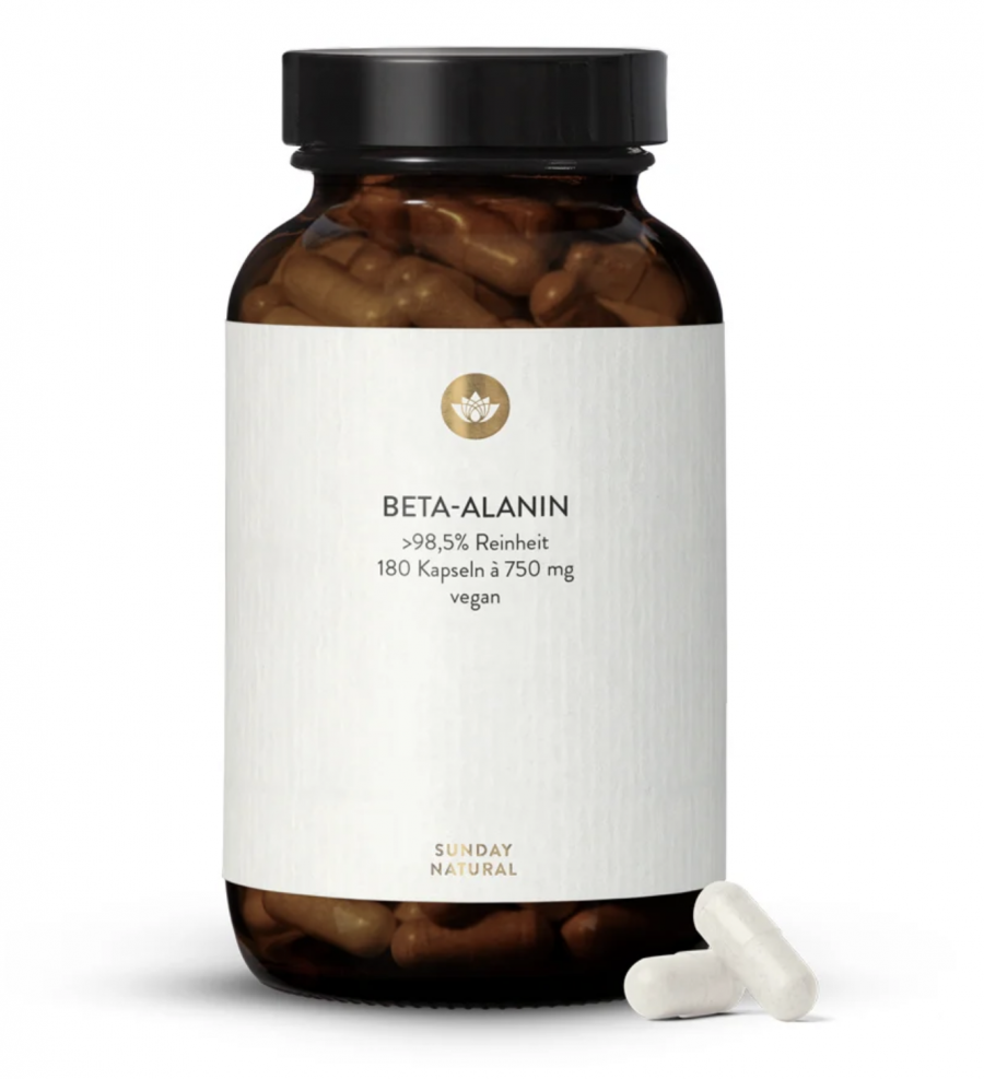 Sunday Natural BETA-ALANIN 750mg Бета-аланин 750 мг, 180 капсул