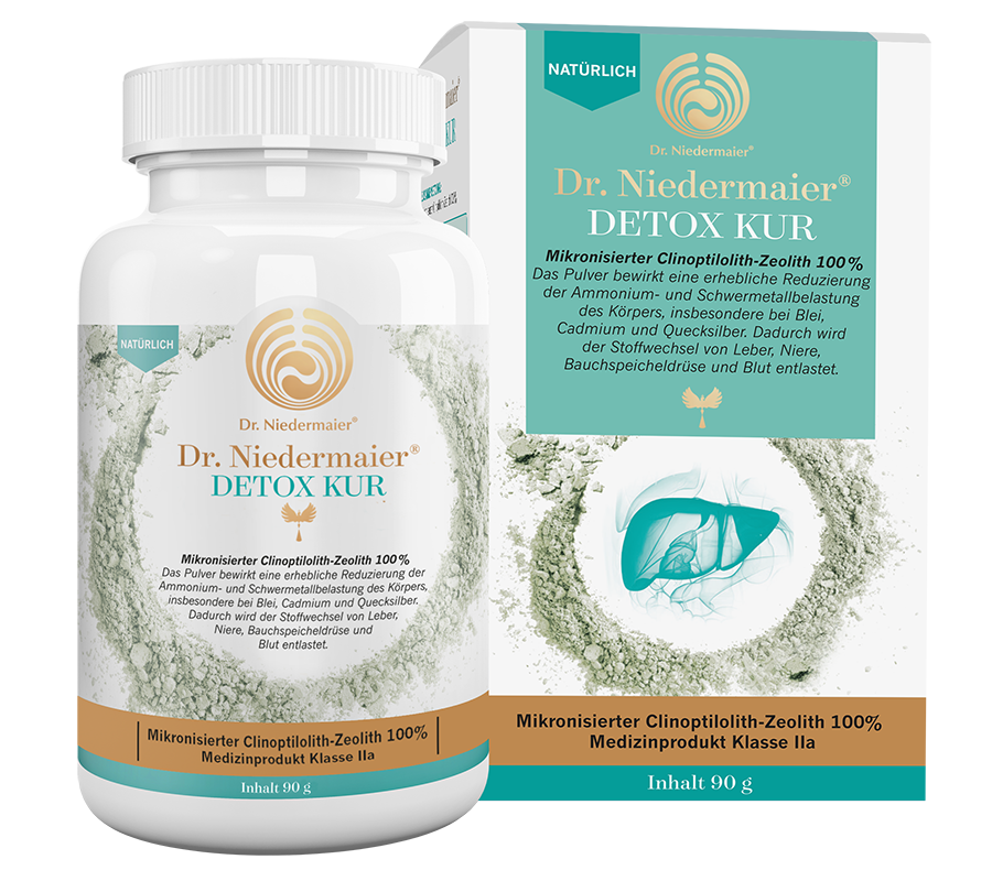 Dr. Niedermaier® DETOX KUR - Биалогически активная добавка (БАД) с цеолитом, для очищения организма от тяжелых металлов, 90 г.