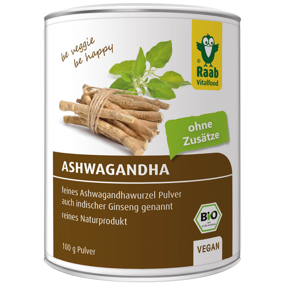 Raab Bio Ashwagandha Pulver 100% органический порошок корня ашвагандхы без добавок, 100 г