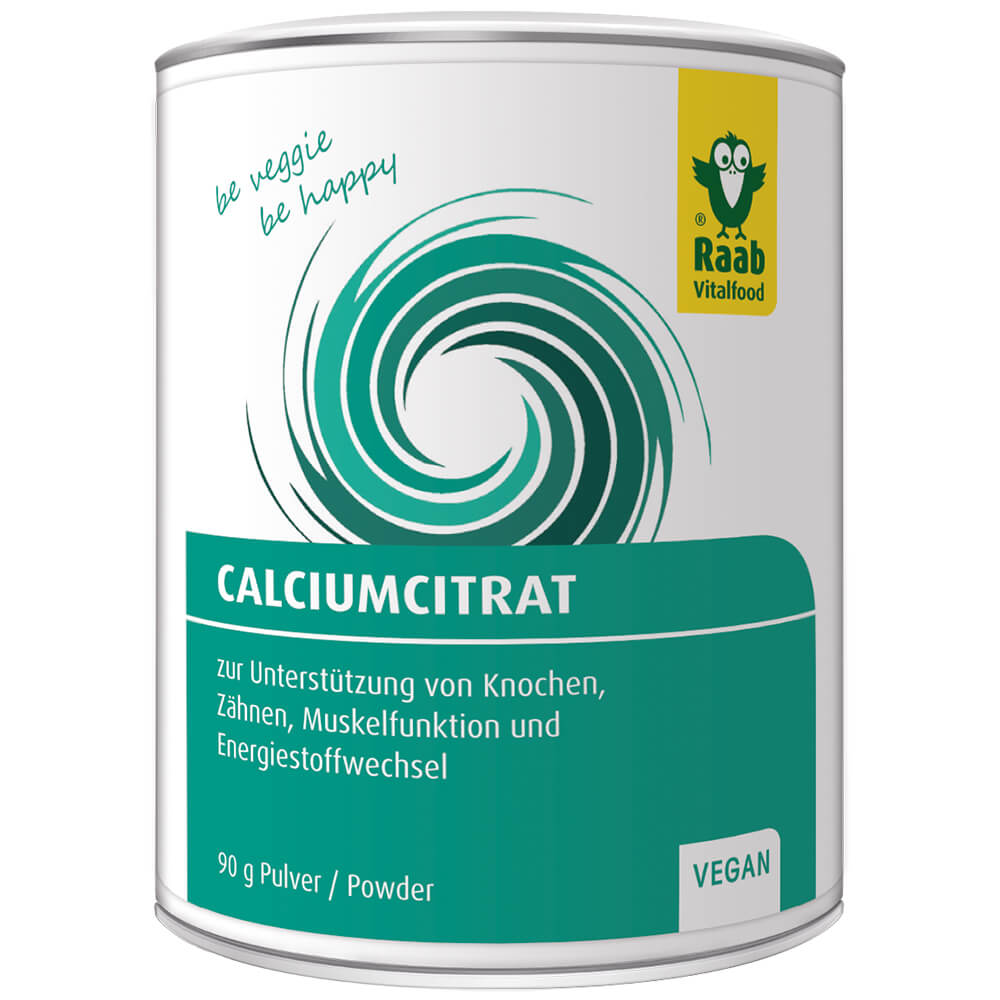 Raab "Calciumcitrat Pulver" - Биологически-активная добавка с цитратом кальция в порошке, 90 г.