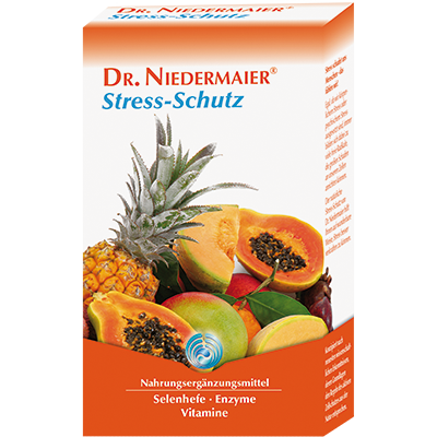 Dr. Niedermaier Stress-Schutz, Биалогически активная добавка (БАД) с селеном, комплексом витаминов и ферментов, 60 капсул.