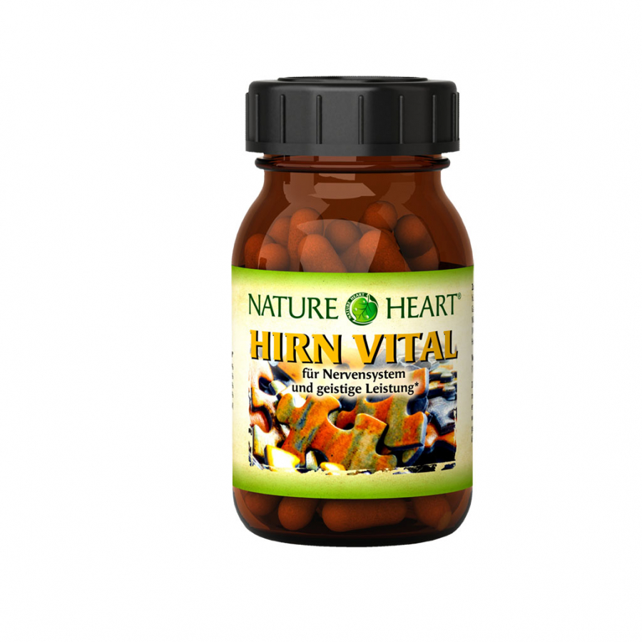 Nature Heart Hirn Vital Биологически активная добавка с избранными растительными экстрактами и витаминами, 60 капсул