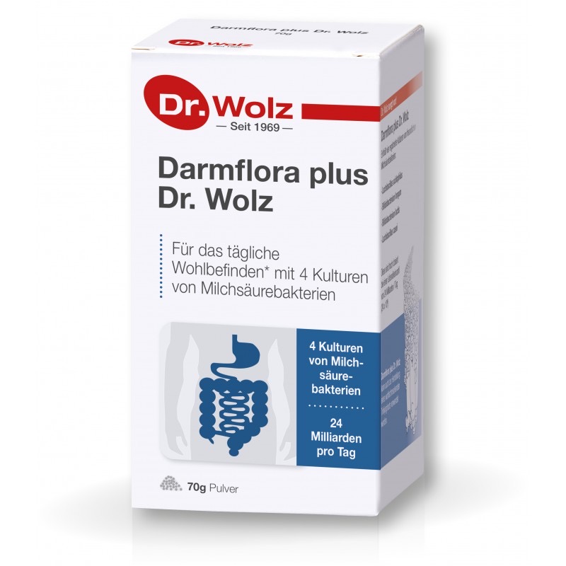 Dr. Wolz Darmflora plus Синбиотик 4 культуры 24 млрд молочнокислых бактерий, 70 г