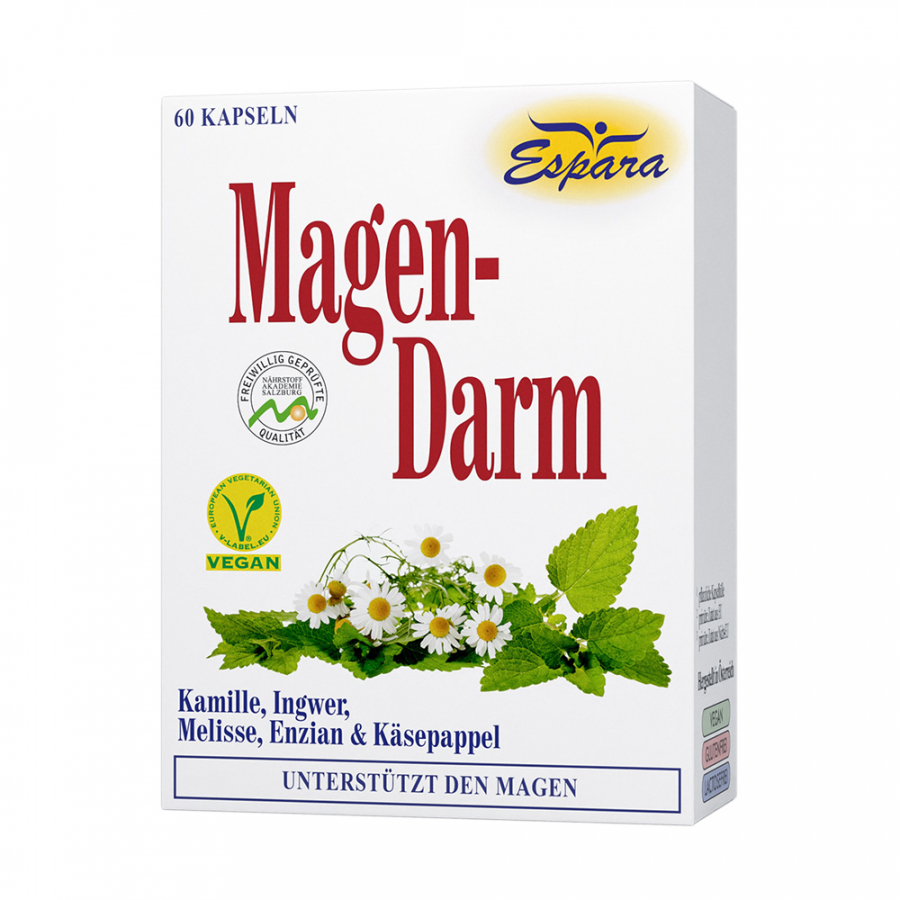 Espara Magen-Darm Комбинация растительных экстрактов для поддержания здоровья желудочно-кишечного тракта.