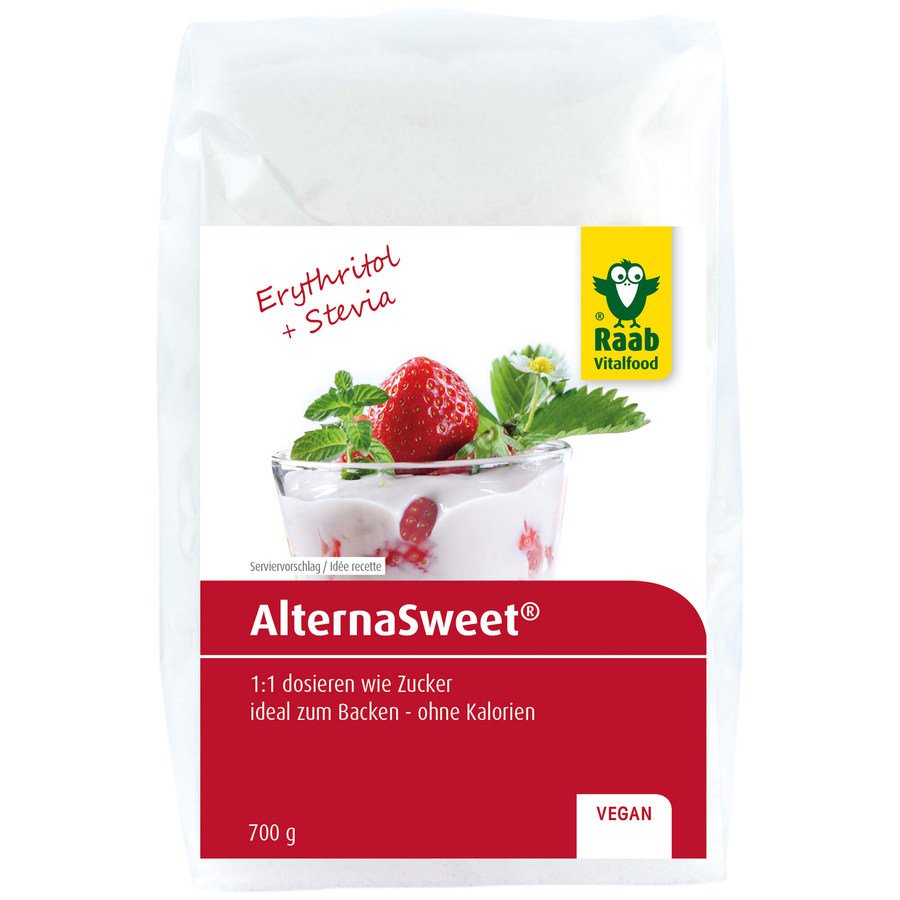 Raab Alterna Sweet® Пищевой подсластитель на основе эритрита и стевиогликозидов, 700 г
