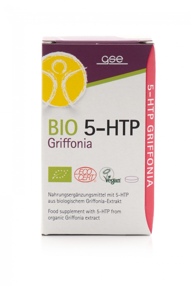 GSE BIO 5-HTP Griffonia - Биологически активная добавка с 5-гидрокситриптофаном из биологического экстракта грифонии, 60 таблеток.