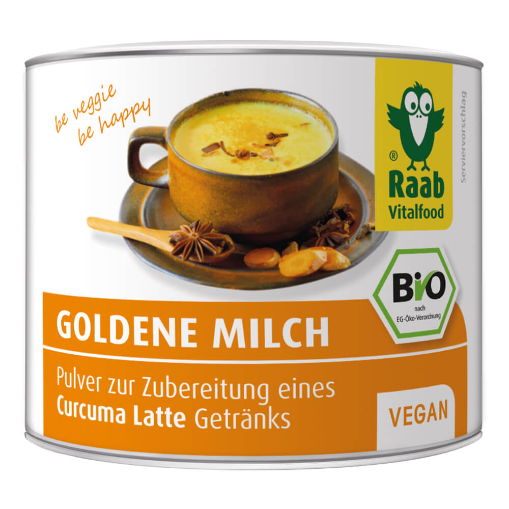 Raab "Bio Goldene Milch" - Органический порошок для приготовления напитка куркума латте, 70 г.